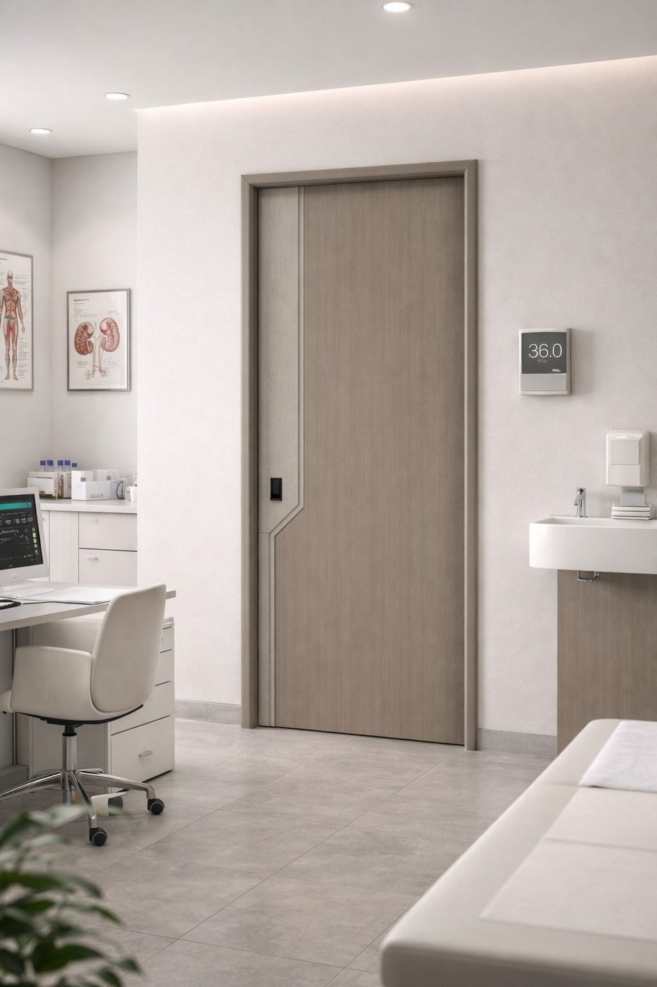 Interior door finish sample